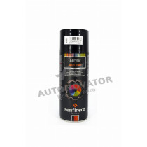 Аерозольна фарба акрилова - чорна матова Senfineco Acrylic Spray Paint 400 мл