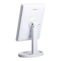 Дзеркало косметичне 21х16 см 16 LED Чорне HP-10-3AW