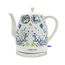 Електричний чайник Sokany SK-09008 1,5 літра безшумний Білий