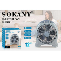 Електричний настільний вентилятор Sokany Electric Fan 5 лопатей 3 швидкості вентилятор настільний SK19006