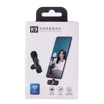 Мікрофон петличний для телефону K9 бездротовий bluetooth петличка на одяг професійна HP176092