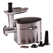 М'ясорубка Sokany SK091 для дому 2500 Вт сталь