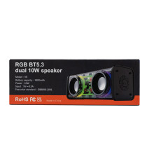 Колонка портативна V8 BT/TF/USB/TWS 10 Вт чорна V8B