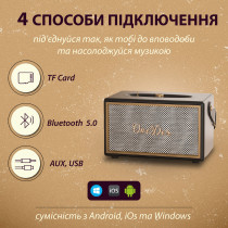 Портативна міні-колонка OneDer D6 коричнева D6BR