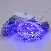 Гірлянда штора світлодіодна GarlandoPro Роса 200LED 3х2м 10 ліній 8 режимів гірлянда крапля роси Синій 173302BL