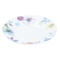 Столовий сервіз тарілок 24 штуки порцелянових на 6 персон білий квіти HP23408