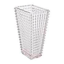 Декор скляної вази прямокутної форми 16 x 12 x 27 см