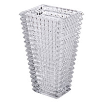 Прямокутна декоративна скляна ваза 13,5 x 10 x 22 см HP-1722