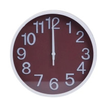 Годинник настінний 19,5 см, білий HP218W