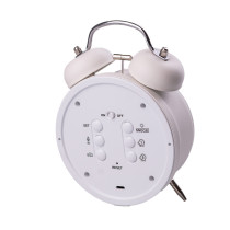 Годинник настільний електронний з будильником і led-екраном Білий HP223W