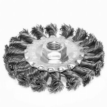 Щетка дисковая S&R 100х22,2 мм, плетенная проволока