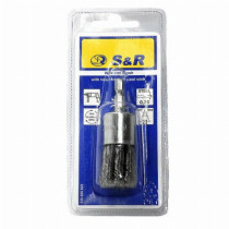 Щетка торцевая S&R, стальная плетенная проволока 22