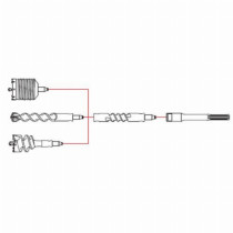 Шнековый бур по бетону S&R VERSIO 55 х 150