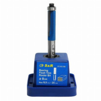 Фреза кромочная S&R 9,5х25 мм прямая с подшипником